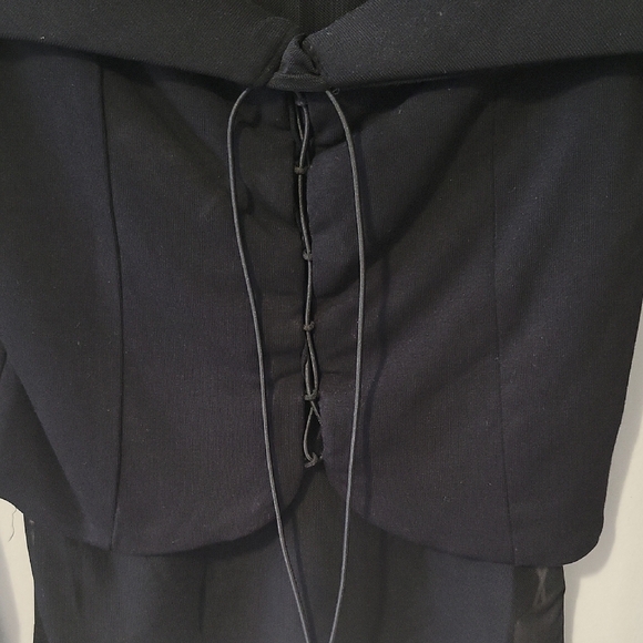 Black Sheer Long Sleeve Top - Picture 2 of 4